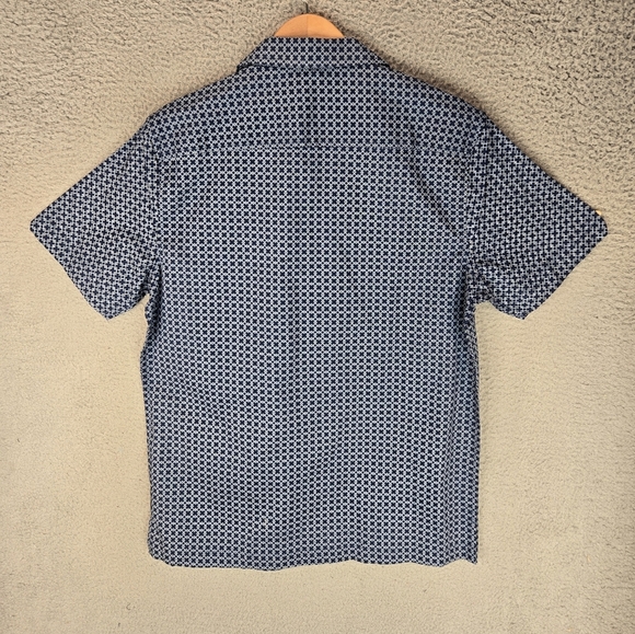 Ben Sherman Mens Wellsburg Shirt Sz S Diamond Print Short Sleeve Summer Days - Picture 10 of 12